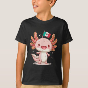 Cute Mexico Axolotl Costume For Boys And Girls  T-Shirt