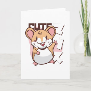 Cute Mice Hamster Mouse Animal Gift Card