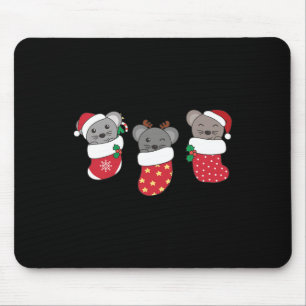 Cute Mice In Christmas Stockings For Christmas Mou Mouse Mat