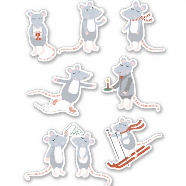Cute Mice Winter (Front)