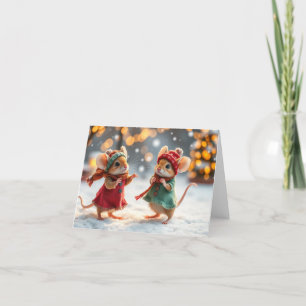 Cute Mice Xmas Card