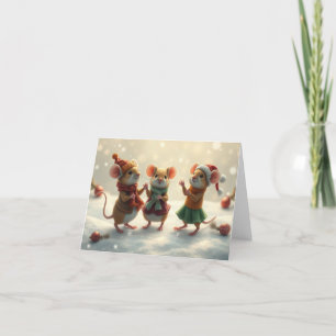 Cute Mice Xmas Card