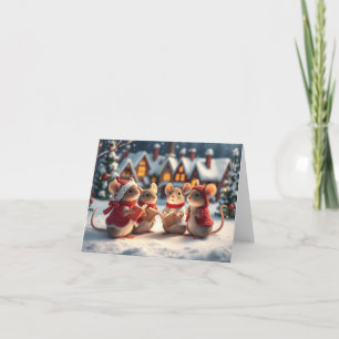 Cute Mice Xmas Card