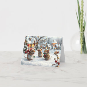 Cute Mice Xmas Card