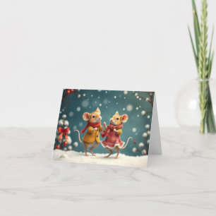 Cute Mice Xmas Card