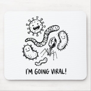 Cute Microbe Germ Virus Biology Teacher Humor Scie Mouse Mat