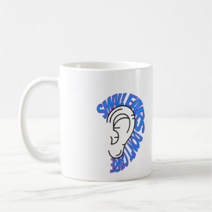 Cute Microtia blue and Pink Coffee Mug