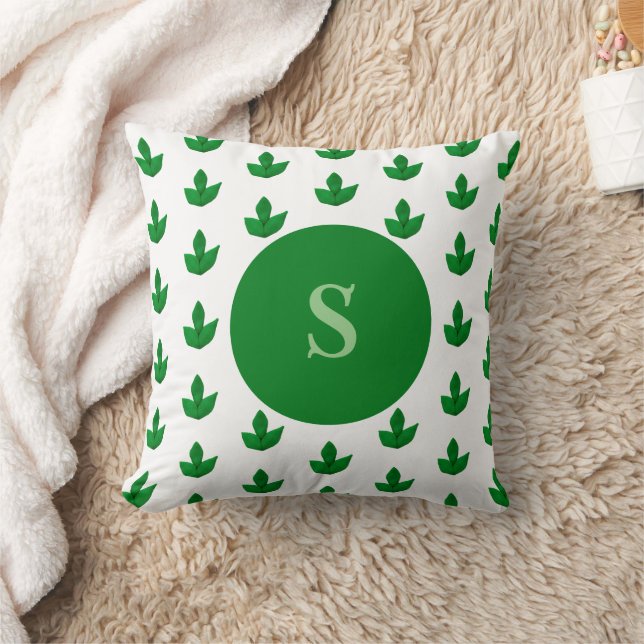 cute midcentury modern retro cool green pattern   cushion (Blanket)