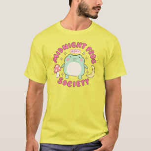 Cute Midnight Frog Society Kawaii Pastel Mushroom T-Shirt