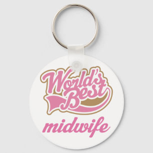 Cute Midwife Key Ring