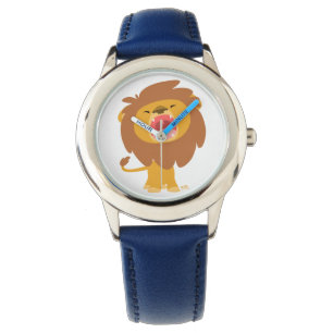 Cute Mighty  Roaring Lion Cartoon Watch