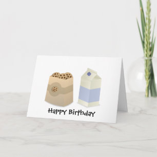 Cute Milk and Cookies Card
