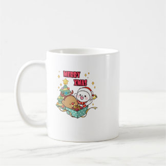 Cute Milk and Mocha merry_xmas Coffee Mug
