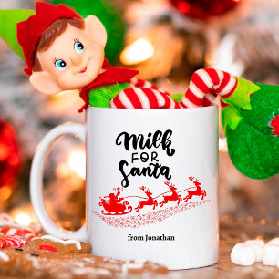 Cute Milk For Santa Christmas Gift Mug