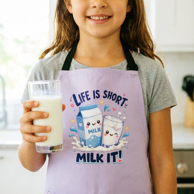 Cute Milk Lover Apron (Creator Uploaded)