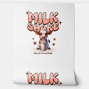 Cute Milkshake Lover Little Calf Frozen Joghurt Ba Wallpaper