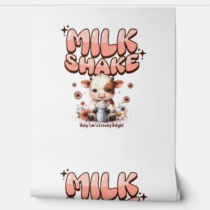 Cute Milkshake Lover Little Calf Frozen Joghurt Ba Wallpaper