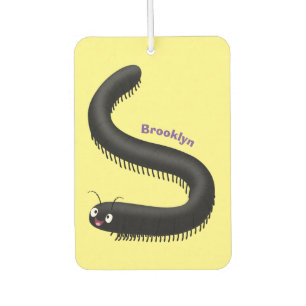 Cute millipede cartoon illustration  car air freshener