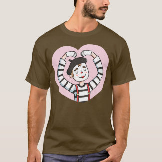 Cute Mime With Love Gesture T-Shirt