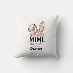 Cute Mimi Bunny T Shirt Easter Family Matching Out Cushion