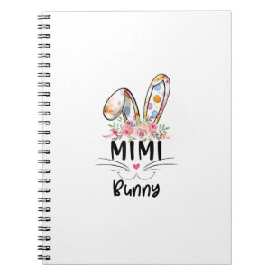 Cute Mimi Bunny T Shirt Easter Family Matching Out Notebook