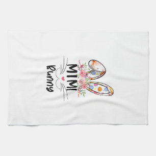 Cute Mimi Bunny T Shirt Easter Family Matching Out Tea Towel