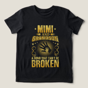 Cute MiMi Grandson word art  Tri-Blend Shirt