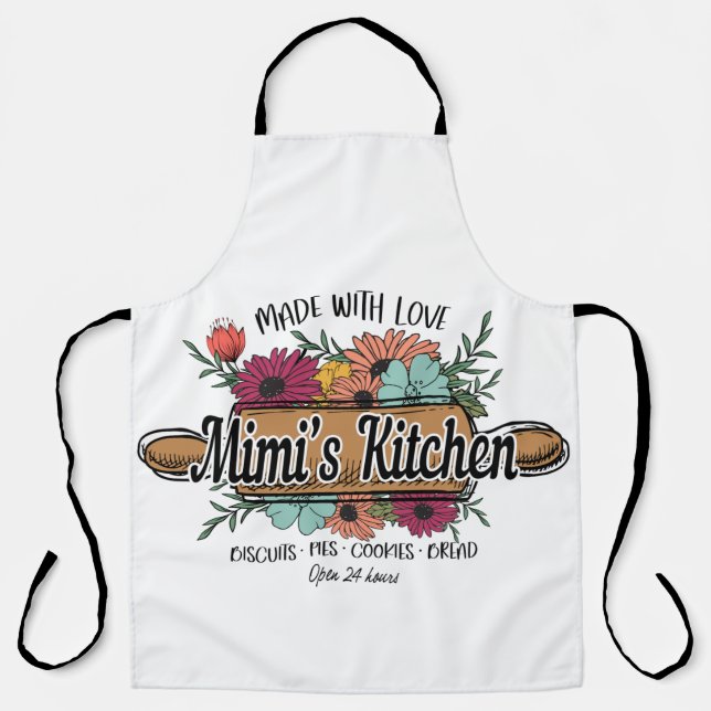 Cute Mimi's Kitchen Apron (Front)