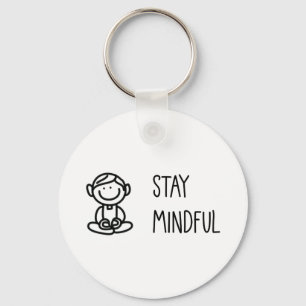Cute Mindfulness Key Ring