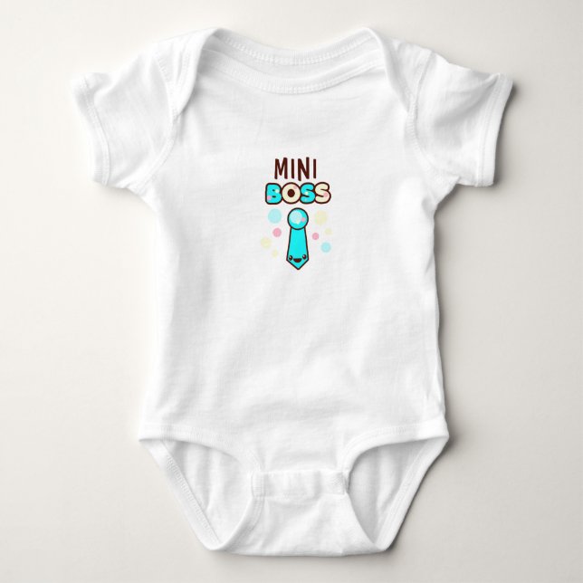 Cute Mini Boss  Baby Bodysuit (Front)