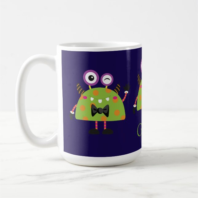 Cute, mini monster coffee mug (Left)