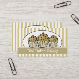 Cute Mini Muffin Baking Confectionery Business Card