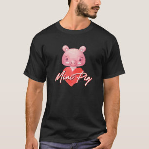 Cute Mini Pig Heart Miniature Pig Owner T-Shirt