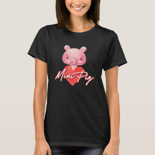 Cute Mini Pig Heart Miniature Pig Owner T-Shirt