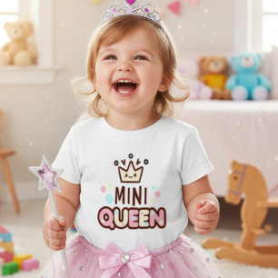 Cute Mini Queen Crown Girl Toddler T-Shirt