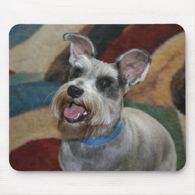 Cute Mini Sxhnauzer Mouse Mat (Front)
