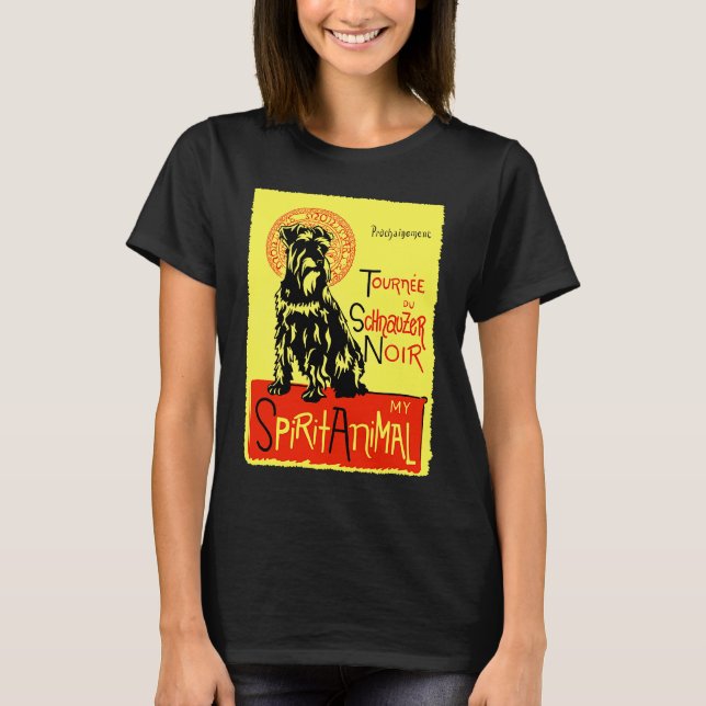 Cute Miniature Schnauzer Dog Mini Schnauzer T-Shirt (Front)