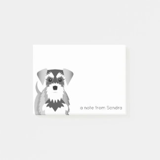 Cute Miniature Schnauzer Post-it Notes