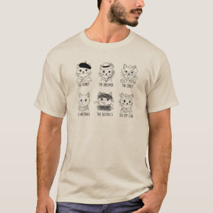 Cute Minimal Line Art Animal Pun T-Shirt