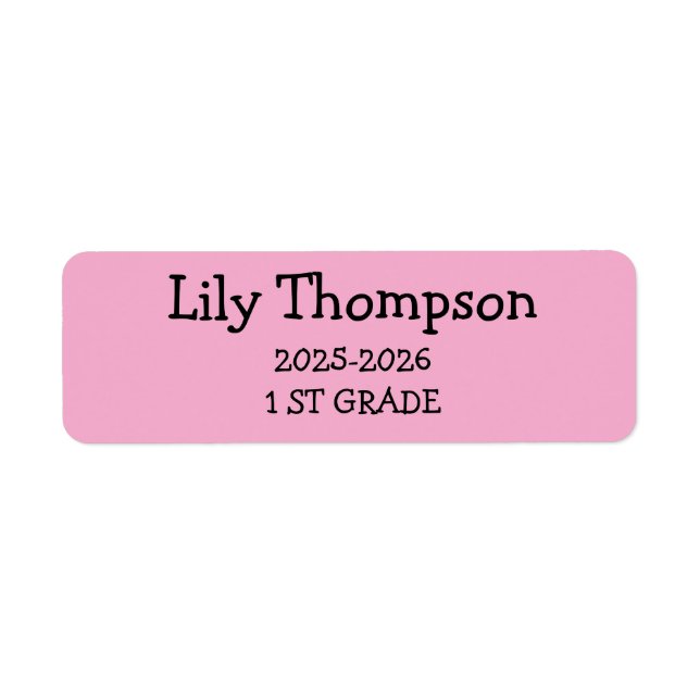 Cute Minimalist Back to School (Front)