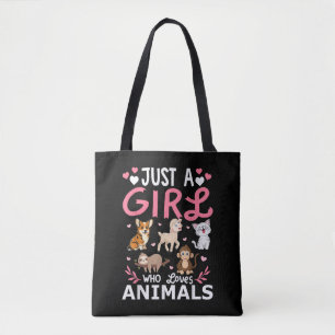 Cute Minimalist Cat Illustration Funny Pet Lover Tote Bag