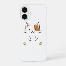 Cute Minimalist Cat Phone Case