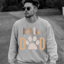 Cute Minimalist Dog Rottie Rottweiler Dad