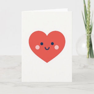 Cute Minimalist Heart Card