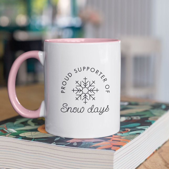 Cute Minimalist Modern Snow Days Mug (Creator Uploaded)