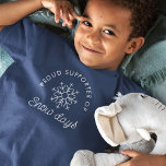 Cute Minimalist Modern Snow Days Navy T-Shirt<br><div class="desc">Embrace the❄️magic of snow days with this minimalist shirt,  your cosy companion for winter adventures! Ditch the bulky prints and let the gentle flakes inspire your style. Picture a delicate snowflake icon gracefully dancing,  whispering "Let the fun begin!" in hushed tones.</div>
