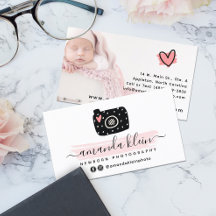 Cute Minimalist Photographer Camera Custom Photo