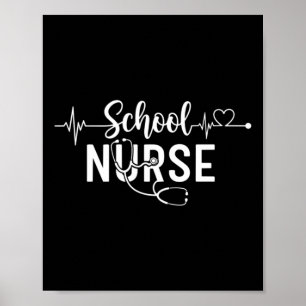 Cute Minimalist School Nurse Poster
