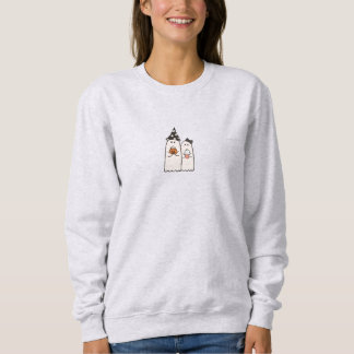 Cute Minimalist Spooky Coquette Halloween Sweatshirt