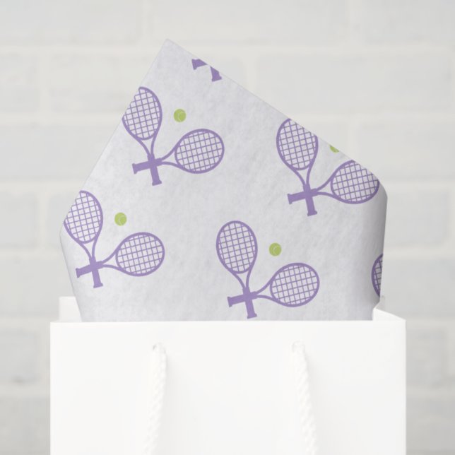 Cute Minimalist Tennis Pattern Tissue Paper (Gift Bag)